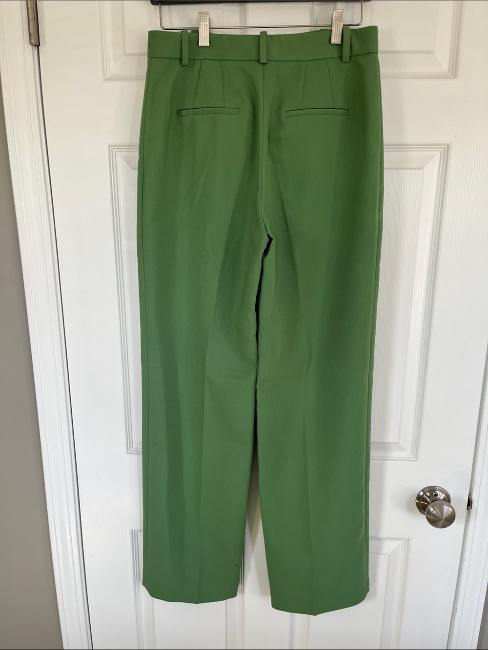 Zara Light Green High-Waist Trousers Size Small - Picture 3 of 4